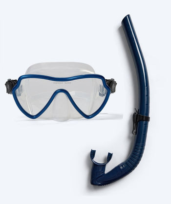 Watery Combo snorkelsett til voksne (+15) - Fraser/Coast - Blå/mørkeblå