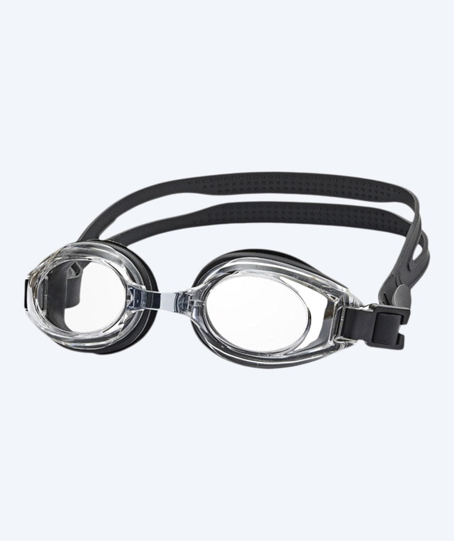 Primotec svømmebriller med styrke - (-8.0) til (+8.0) - Svart