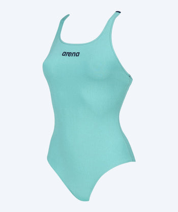 Arena badedrakt til damer - Solid Swim Pro - Mint/mørkeblå