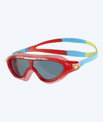 Speedo dykkerbriller til barn (6-14) - Rift - Rød/lyseblå/grønn (Smoke)