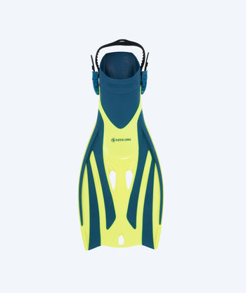 Aqualung svømmeføtter til voksne - Fizz - Blå/gul
