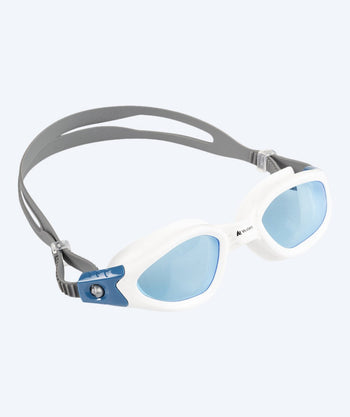 Watery mosjons svømmebriller - Hystrix Flex - Hvit/grå (Blå linse)