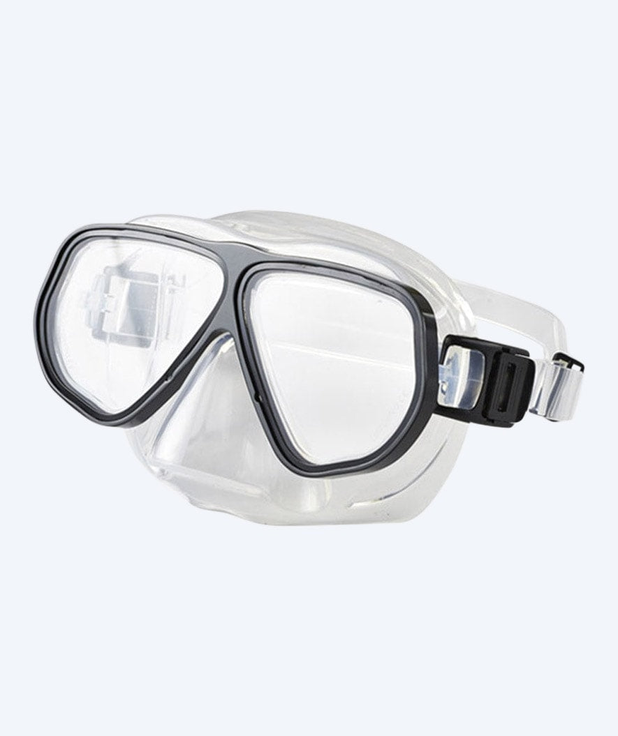 Primotec dykkemaske med styrke - M100 Vista (-1.0 til -8.0) og (+1.0 til +4.0) - Svart