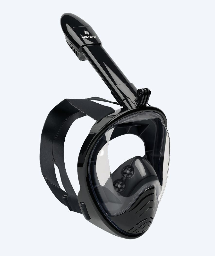 Watery full face dykkemaske til voksne - Oxygen - Svart