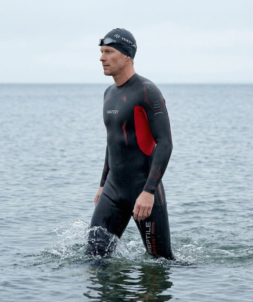 Watery våtdrakt til menn - Reptile Breast - Oransje