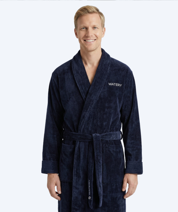Watery badekåpe til menn - Mariana - Navy blå