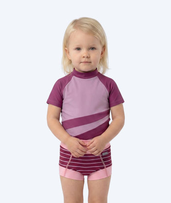 Watery bleiebadebukser til barn - Neoprene Swim Nappy - Nordic Rosa Stripes