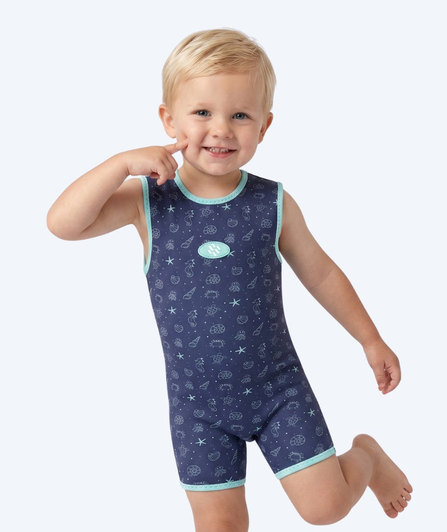 Watery våtdrakt til baby - Baia Wrap - Atlantic Turquoise