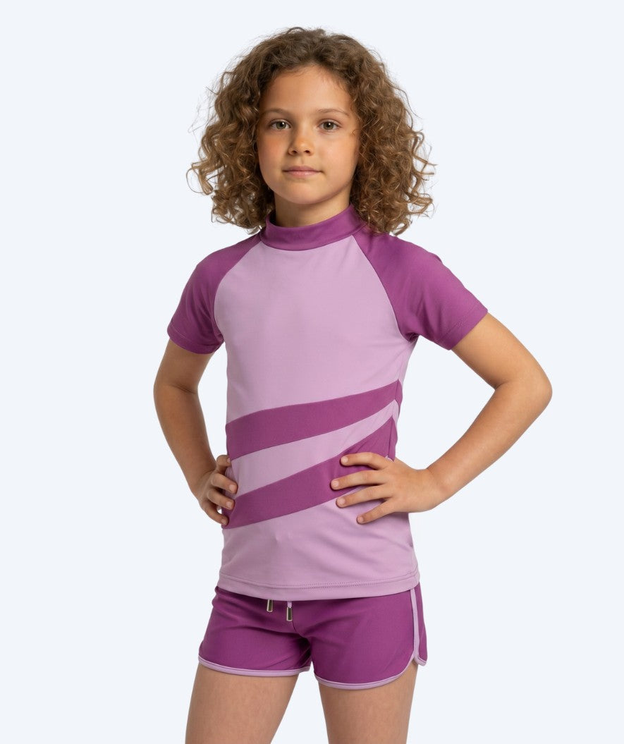 Watery UV-trøye til barn - Manami Kortermet Rashguard - Atlantic Purple