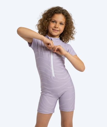 Watery UV-drakt til barn - Fjord Kortermet Rashguard - Lilla