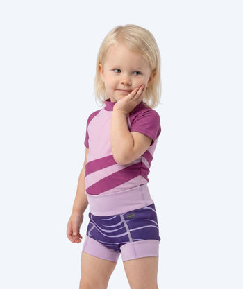 Watery bleiebadebukser til barn - Neoprene Swim Nappy - Fjord Purple
