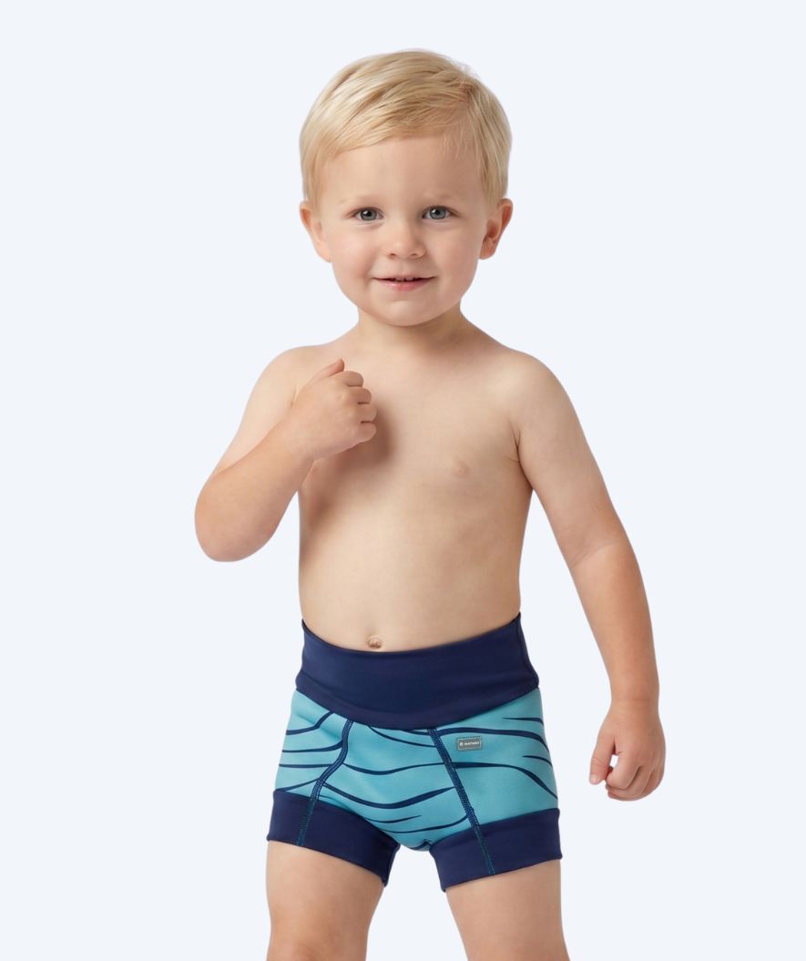 Watery bleiebadebukser til barn - Neoprene Swim Nappy - Turquoise