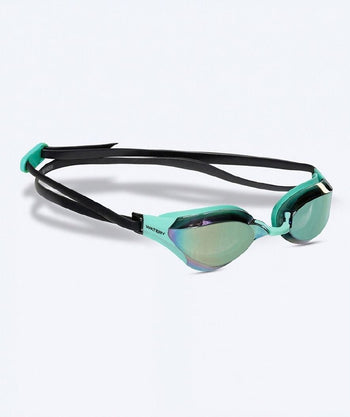Watery Elite svømmebriller - Rattle Pro Mirror - Grønn/grønn