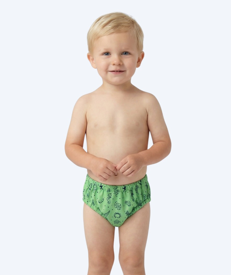 Watery bleiebadebukser til barn - Foss Lining Nappy - Atlantic Green
