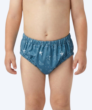 Watery bleiebadebukser til barn - Foss Lining Nappy - Atlantic Blue