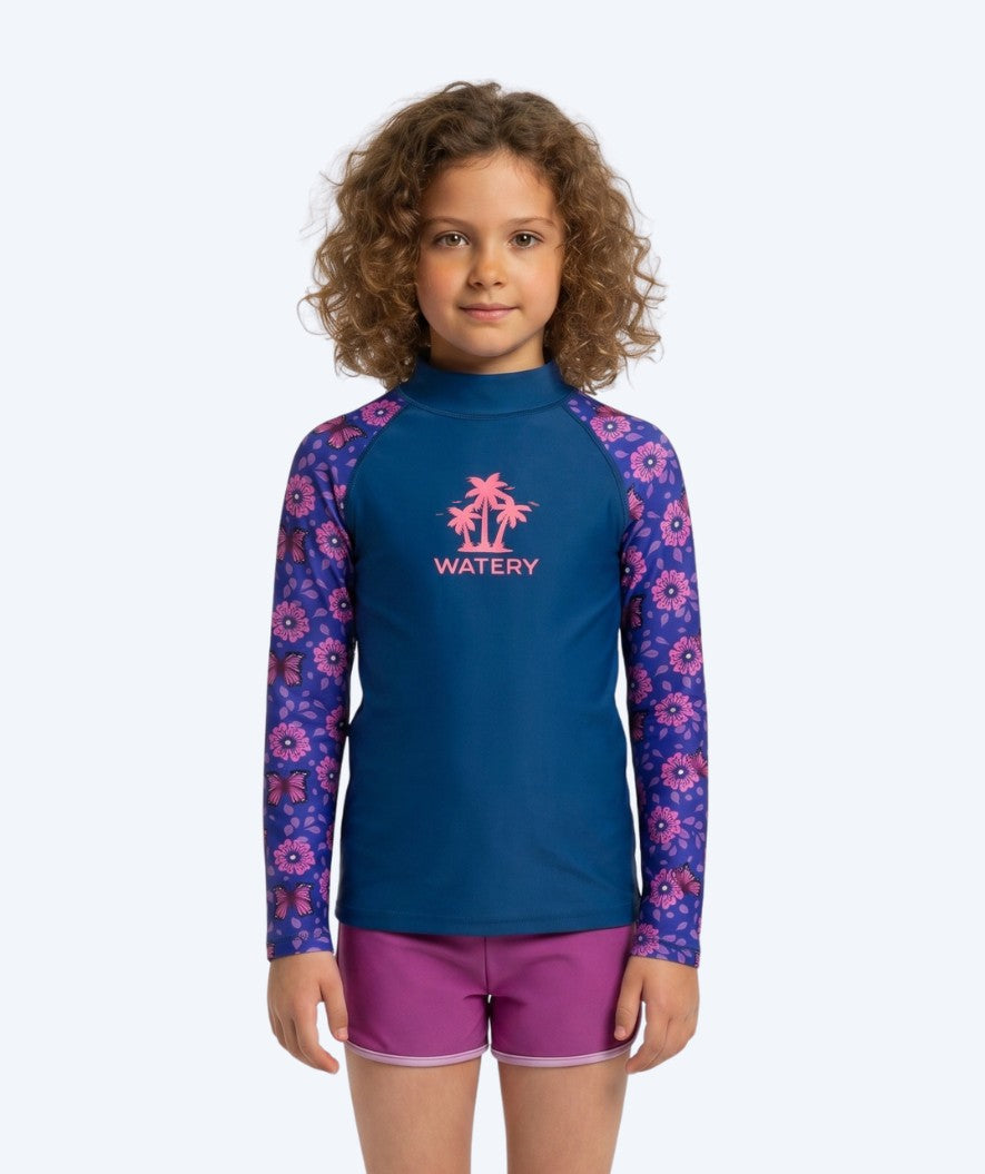 Watery UV-trøye til barn - Osiris Langermet Rashguard - Lilla/mørkeblå