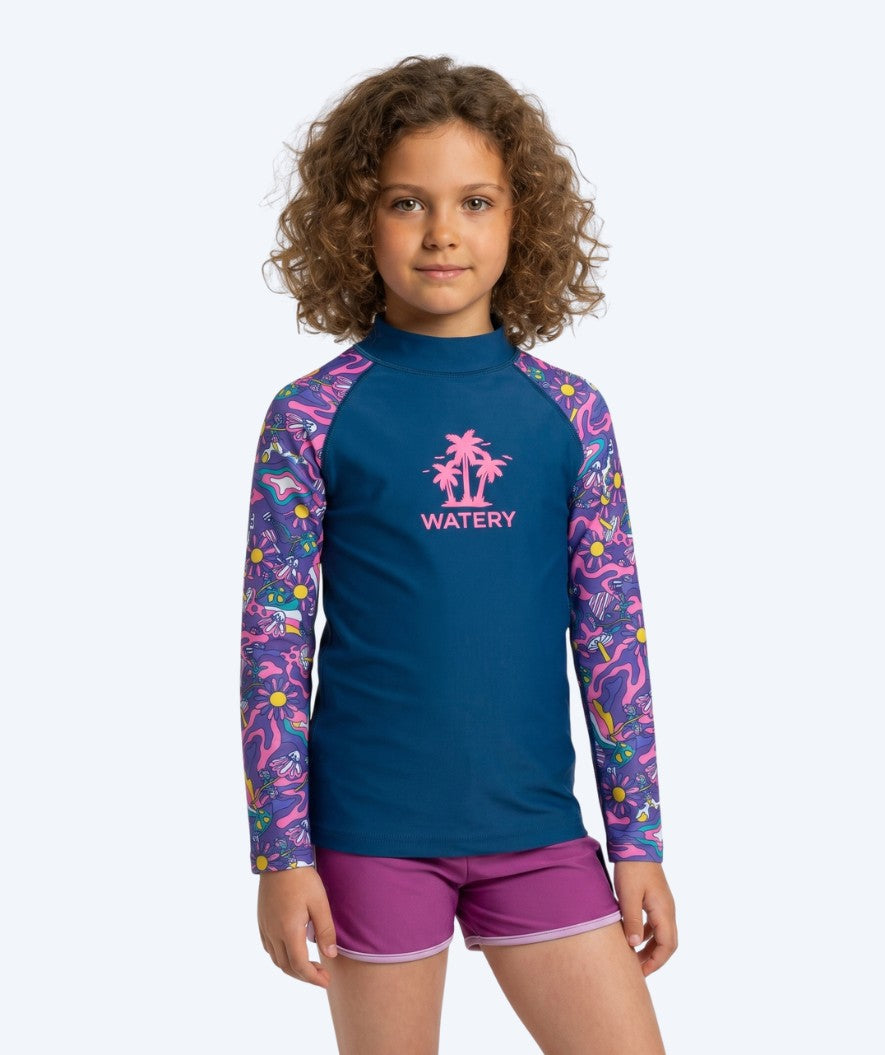 Watery UV-trøye til barn - Osiris Langermet Rashguard - Multifarget/mørkeblå