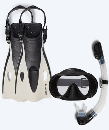 Watery snorkelsett til barn (4-10) - Launch/Alton - Svart/Hvit