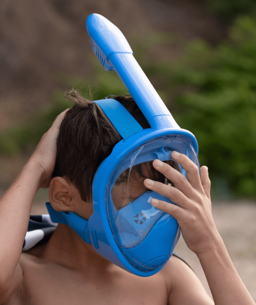 Watery full face snorkelmaske til barn - Oxygen - Svart