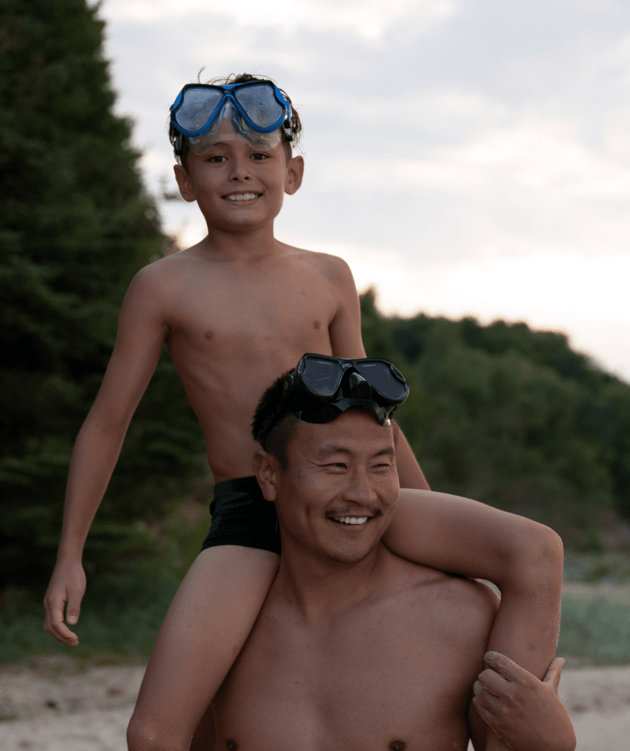Watery dykkemaske til voksne (fra 12 år) - Hudson - Svart