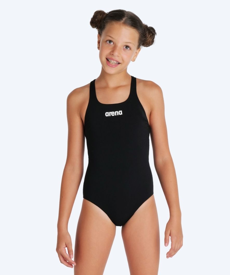 Arena badedrakt til jenter - Team Swim Pro Solid - Svart