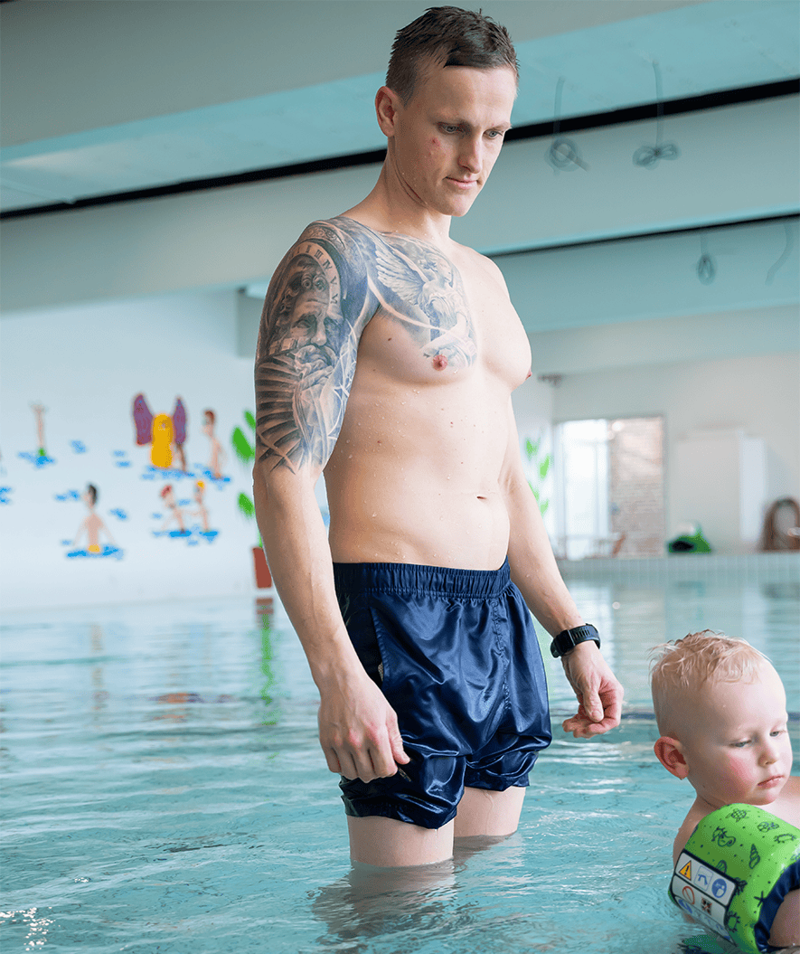 Watery badeshorts til menn - Waverly - Mørkeblå