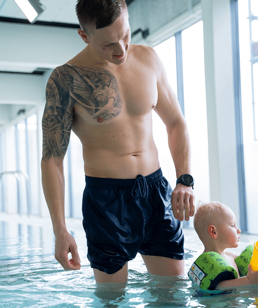 Watery badeshorts til menn - Waverly - Mørkeblå