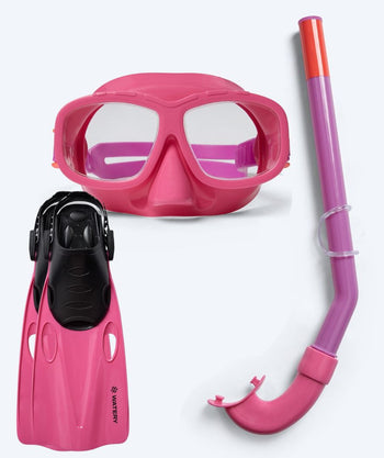 Watery snorkelsett til junior (8-15) - Wyre/Masika - Lilla/lyserød