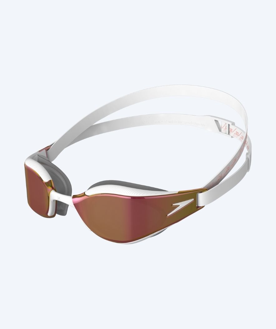 Speedo Elite svømmebriller - Fastskin Hyper Elite Mirror - Gull/hvit
