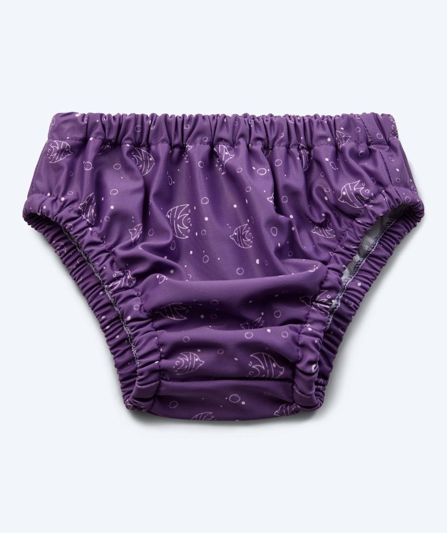 Watery bleiebadebukser til barn - Foss Lining Nappy - Atlantic Purple