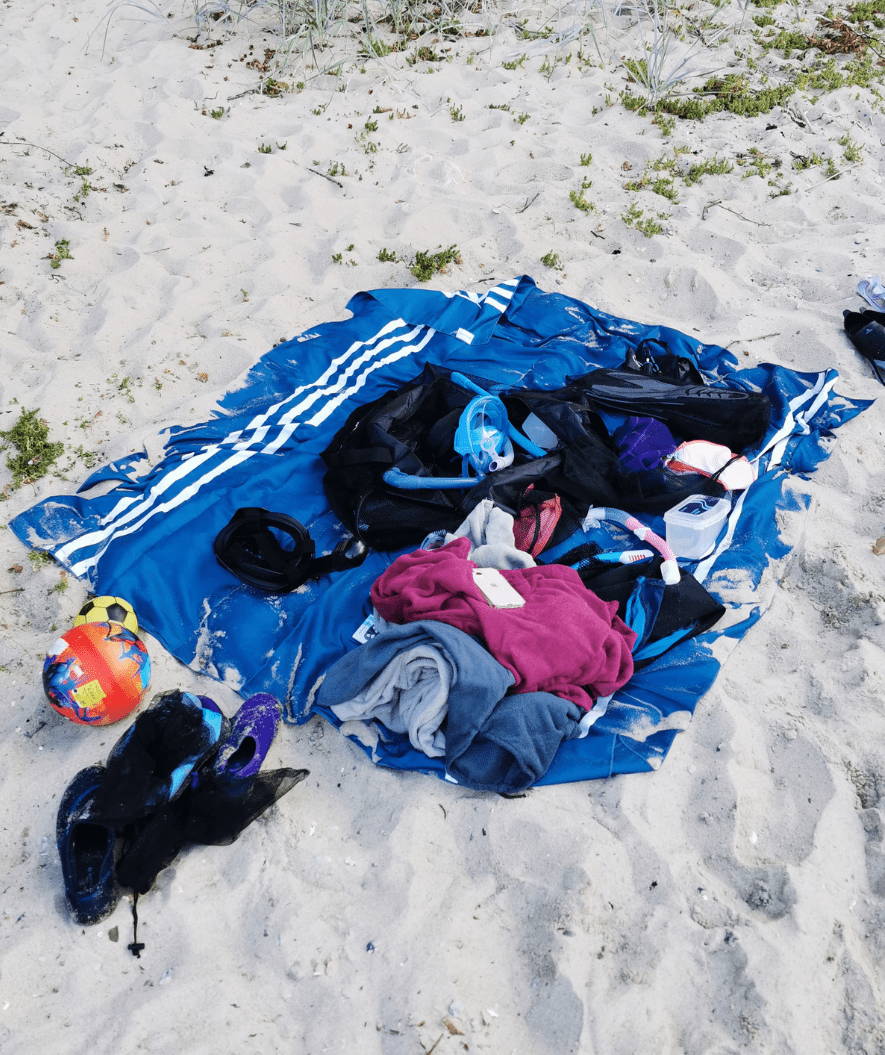 Watery microfiber håndkle (180 x 200 cm) - Eco Nebraska Familie - Svart