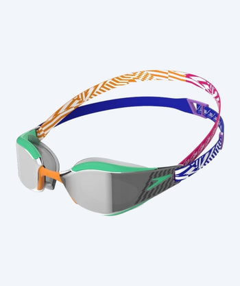 Speedo Elite svømmebriller - Fastskin Hyper Elite Mirror - Grønn/Oransje