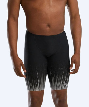 TYR lange badebukser for menn – Durafast Elite Speedwarp – Svart/hvit