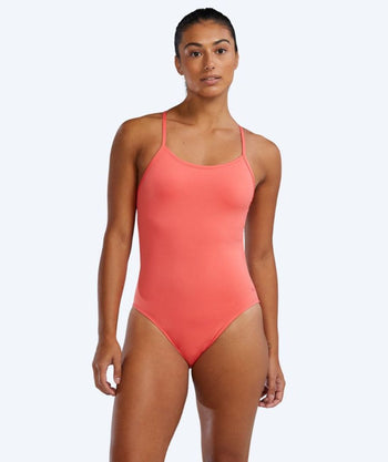 TYR badedrakt til damer - Durafast Solid Cutoutfit - Lyserød