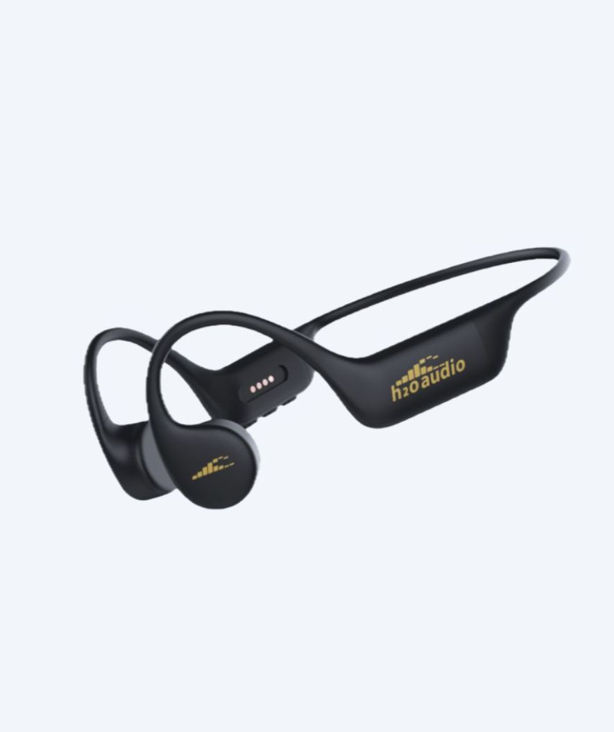 H2OAudio vanntette øretelefoner - Tri 2 PRO Multi-Sport m. BT og MP3 - Svart