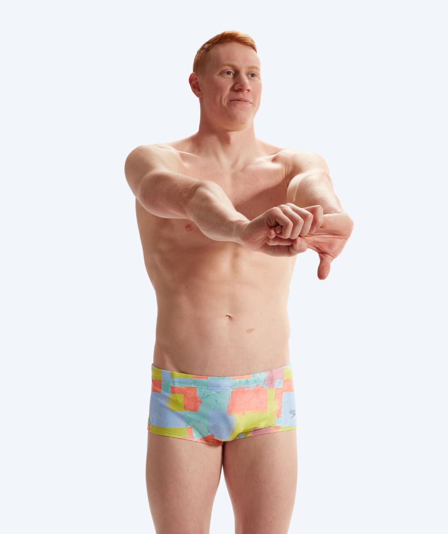 Speedo trunks til menn - Club Training Allover - Rosa/gul