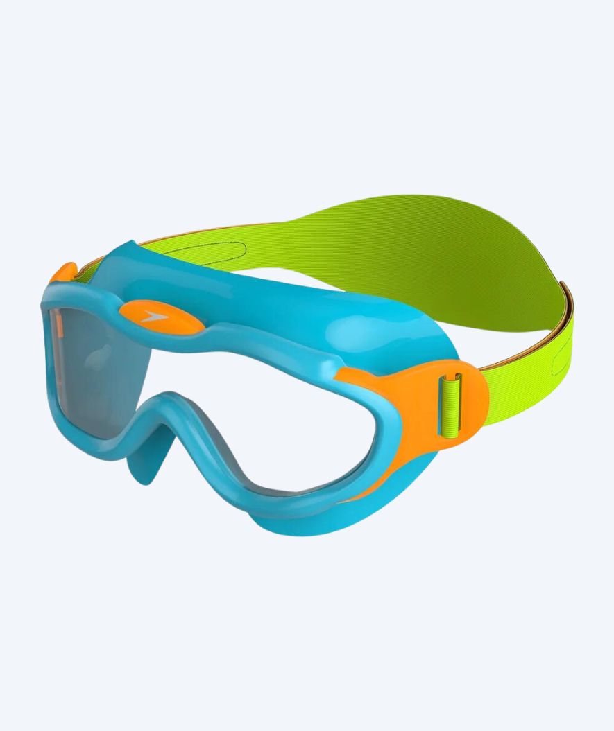 Speedo svømmemaske til barn (6-14) - Biofuse 2.0 - Grønn/oransje