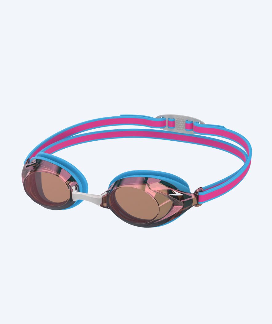 Speedo konkurransebriller til barn (6-14) - Vanquisher 3.0 Mirrored - Lyserød/brons