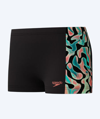 Speedo aquashorts til gutter - Digital Panel - Svart/Grønn