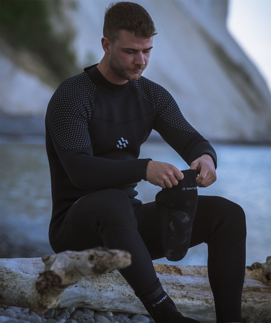 Watery neoprensokker til åpent vann - Reptile (3 mm) - Svart