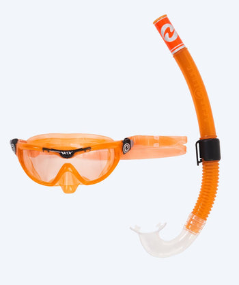 Aqualung Combo snorkelsett til barn (4-8) - Combo Mix - Oransje/svart