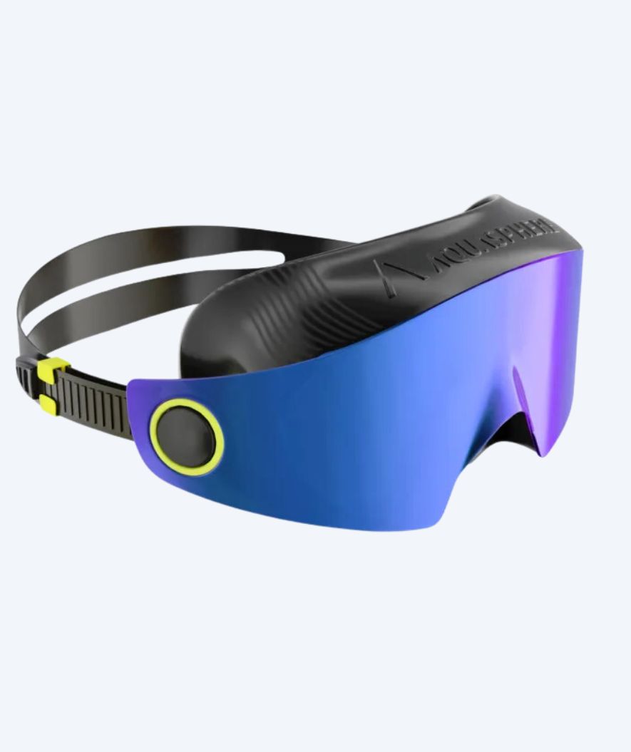 Aquasphere svømmemaske - DEFY. Ultra Indigo - Svart/blå (Mirror linse)