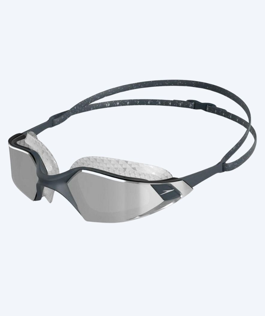 Speedo åpent vann svømmebriller - AquaPulse Pro - Grå/klar (Mirror linse)