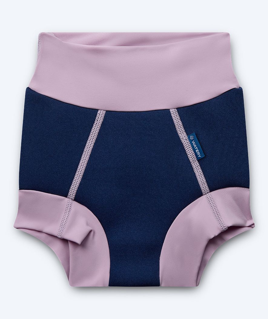 Watery bleiebadebukser til barn - Neoprene Swim Nappy - Atlantic Purple