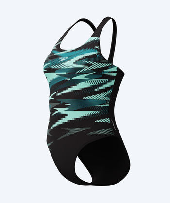 Speedo badedrakt til damer - Hyperboom Placement Muscleback - Svart/Turkis