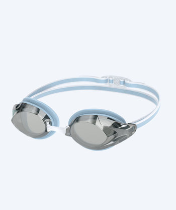 Speedo Elite svømmebriller til damer - Vanquisher 3.0 Mirrored - Lyseblå/sølv