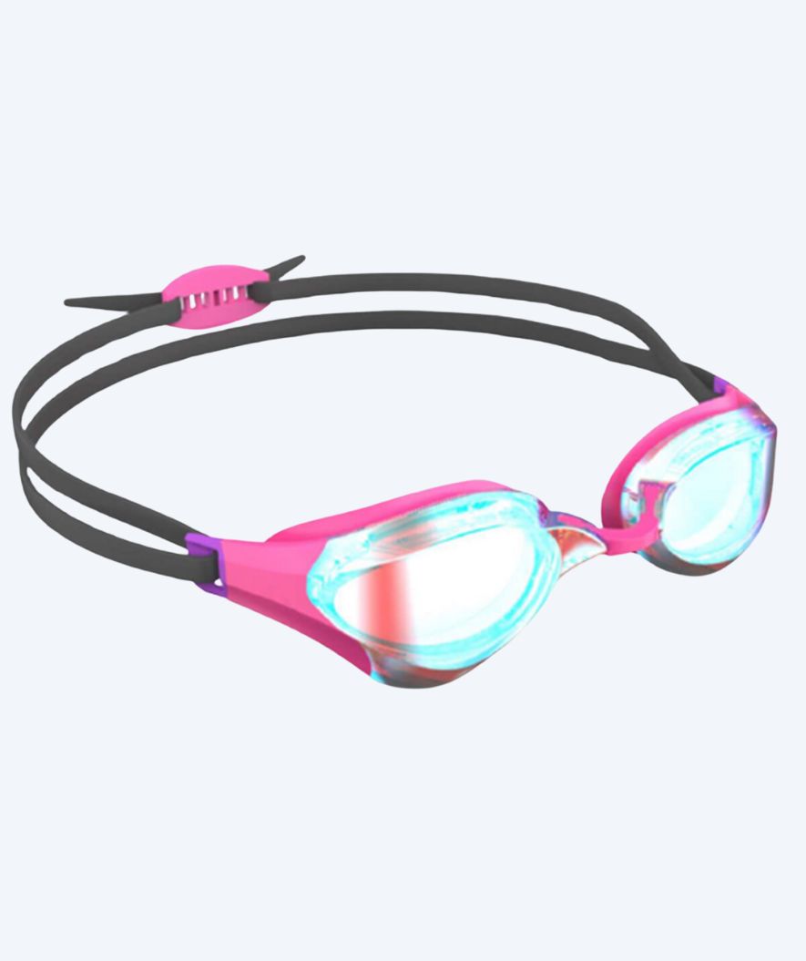 Watery Elite svømmebriller - Rattle Pro Mirror - Rosa/rød