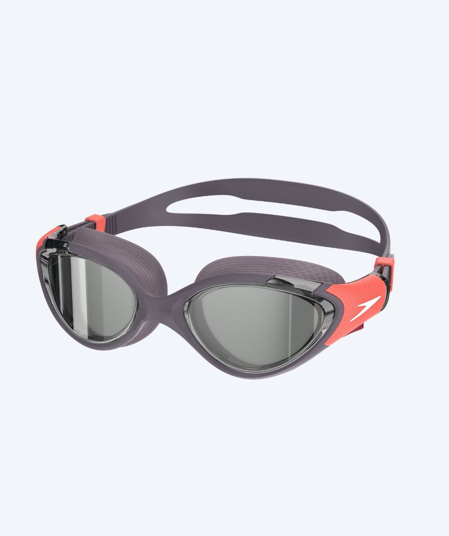 Speedo mosjons svømmebriller til damer - Biofuse 2.0 Mirror - Lilla/oransje