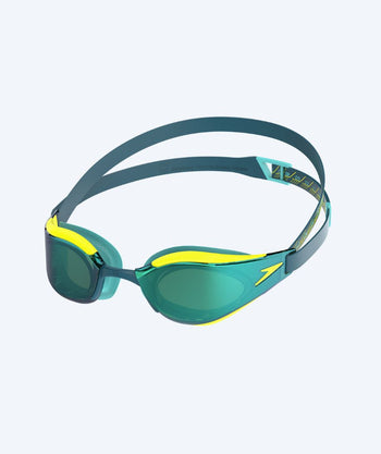Speedo Elite svømmebriller - Fastskin Hyper Elite Mirror - Gul/grønn