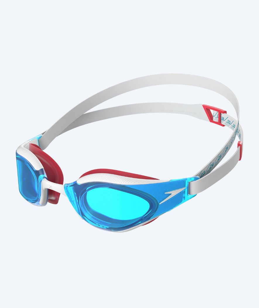 Speedo Elite svømmebriller - Fastskin Hyper Elite - Hvit/blå